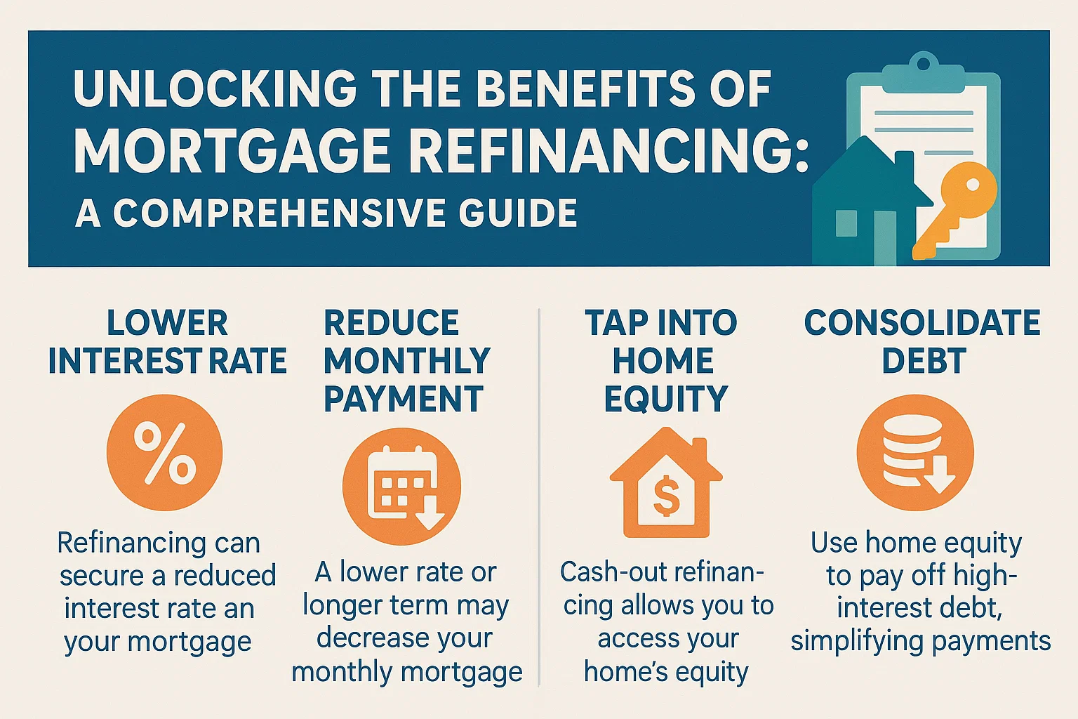 Mortgage Refinancing Guide infographic
