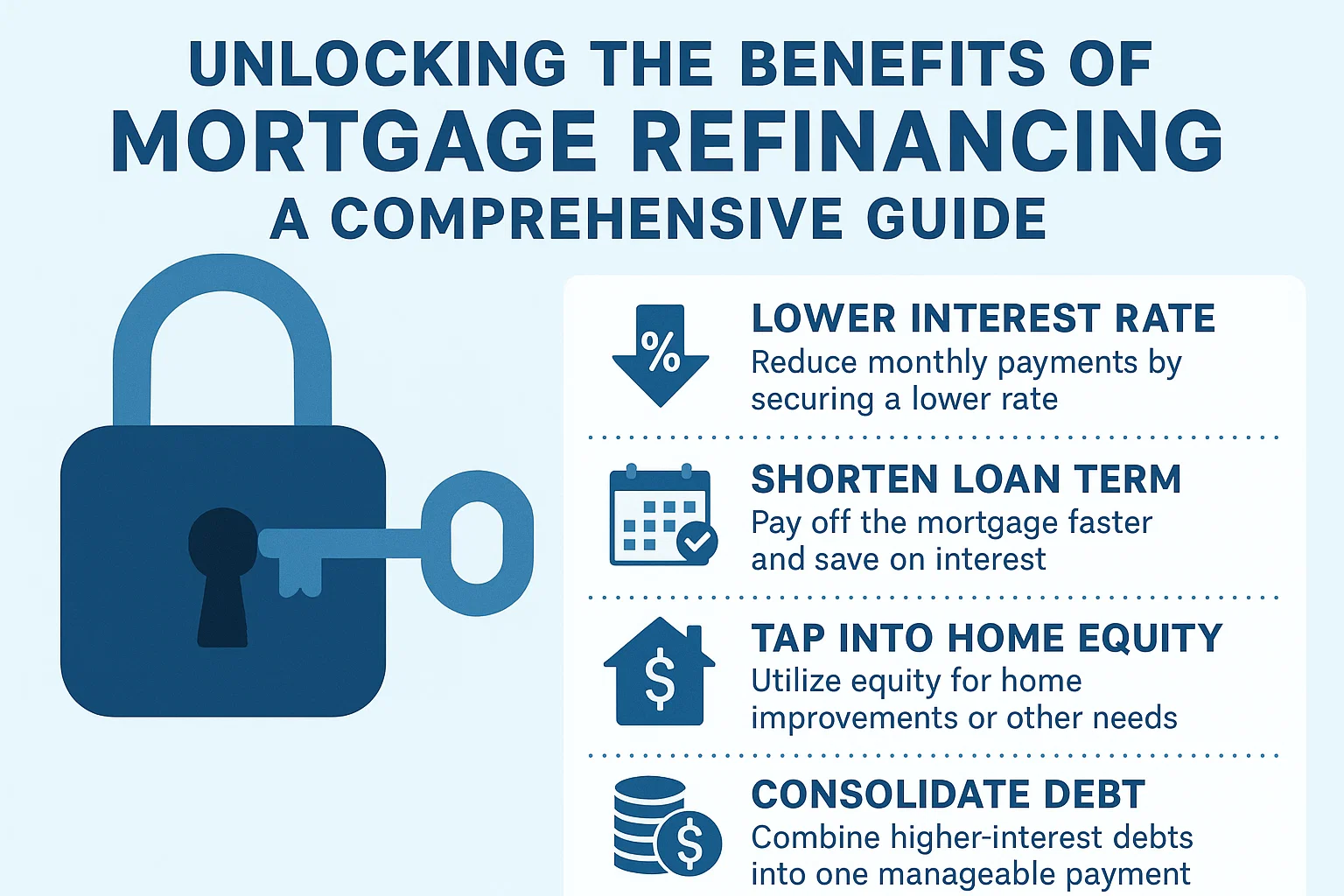 Mortgage Refinancing Guide infographic