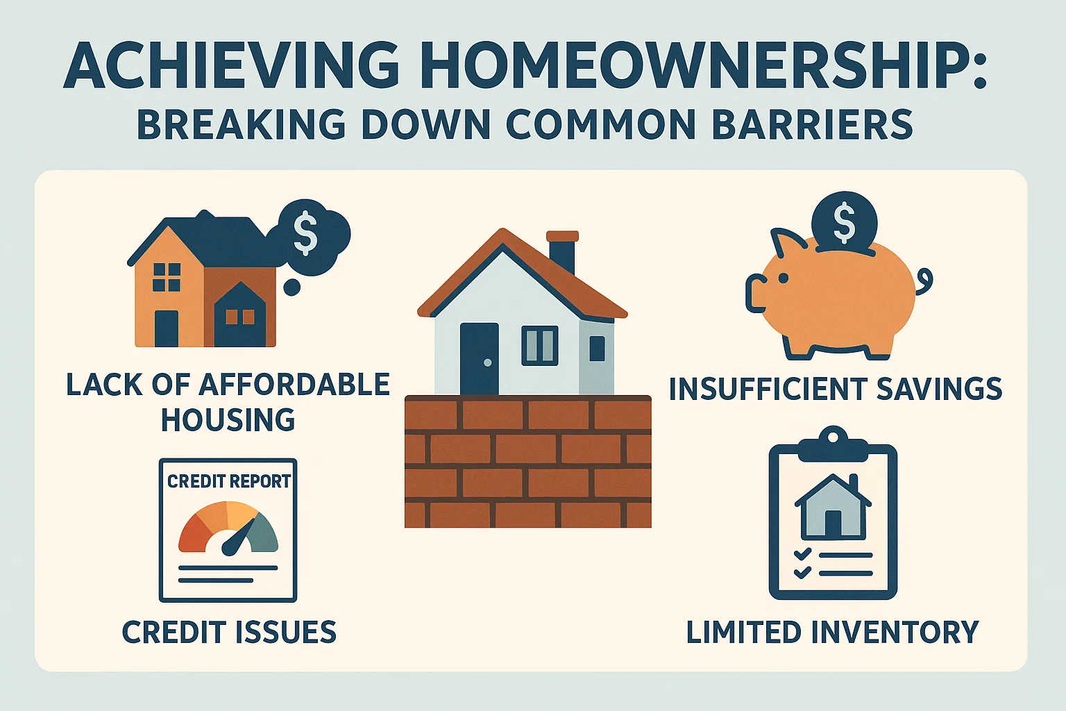 Homeownership Barriers Infographic infographic