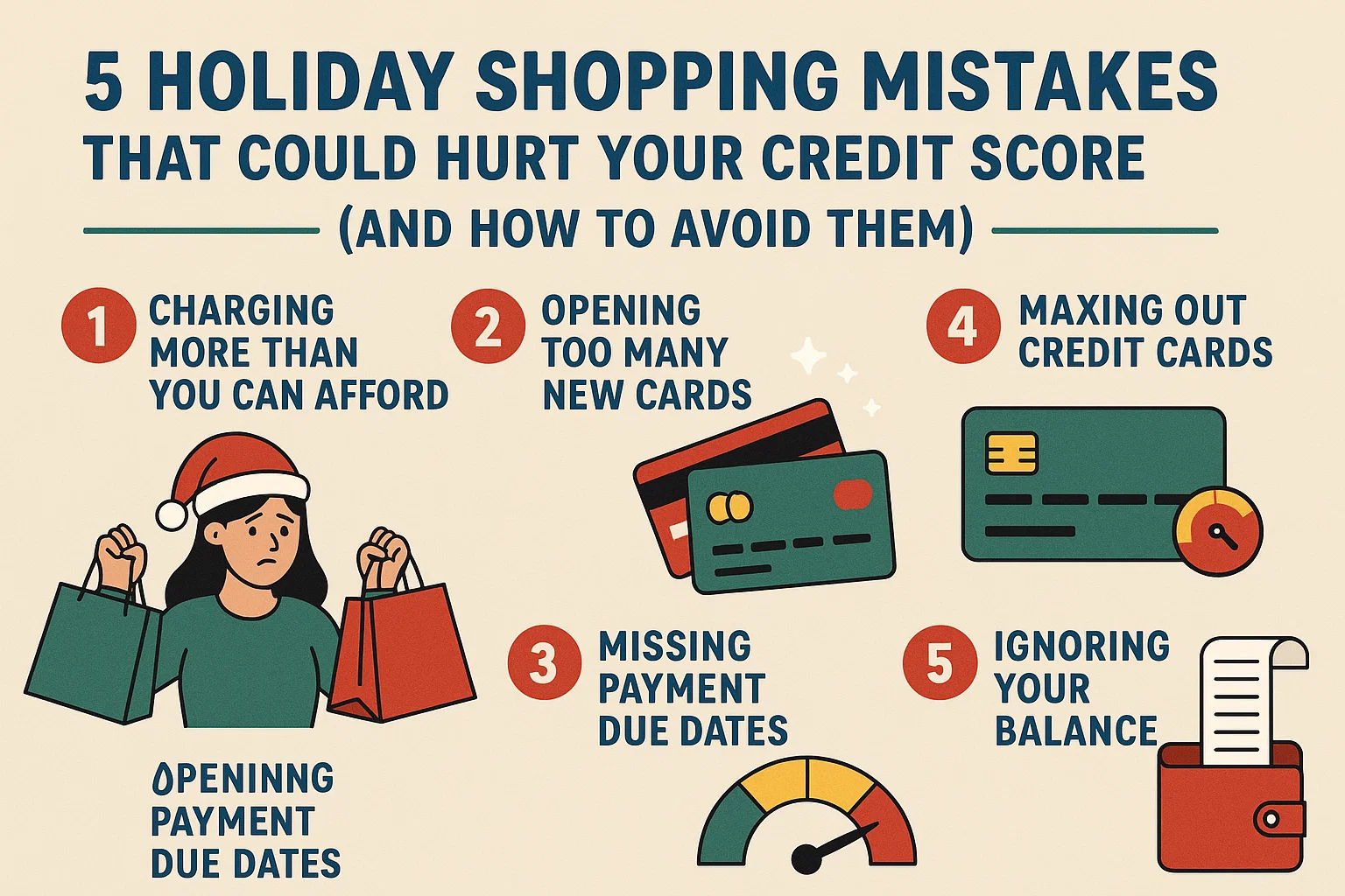 Holiday Shopping Pitfalls infographic