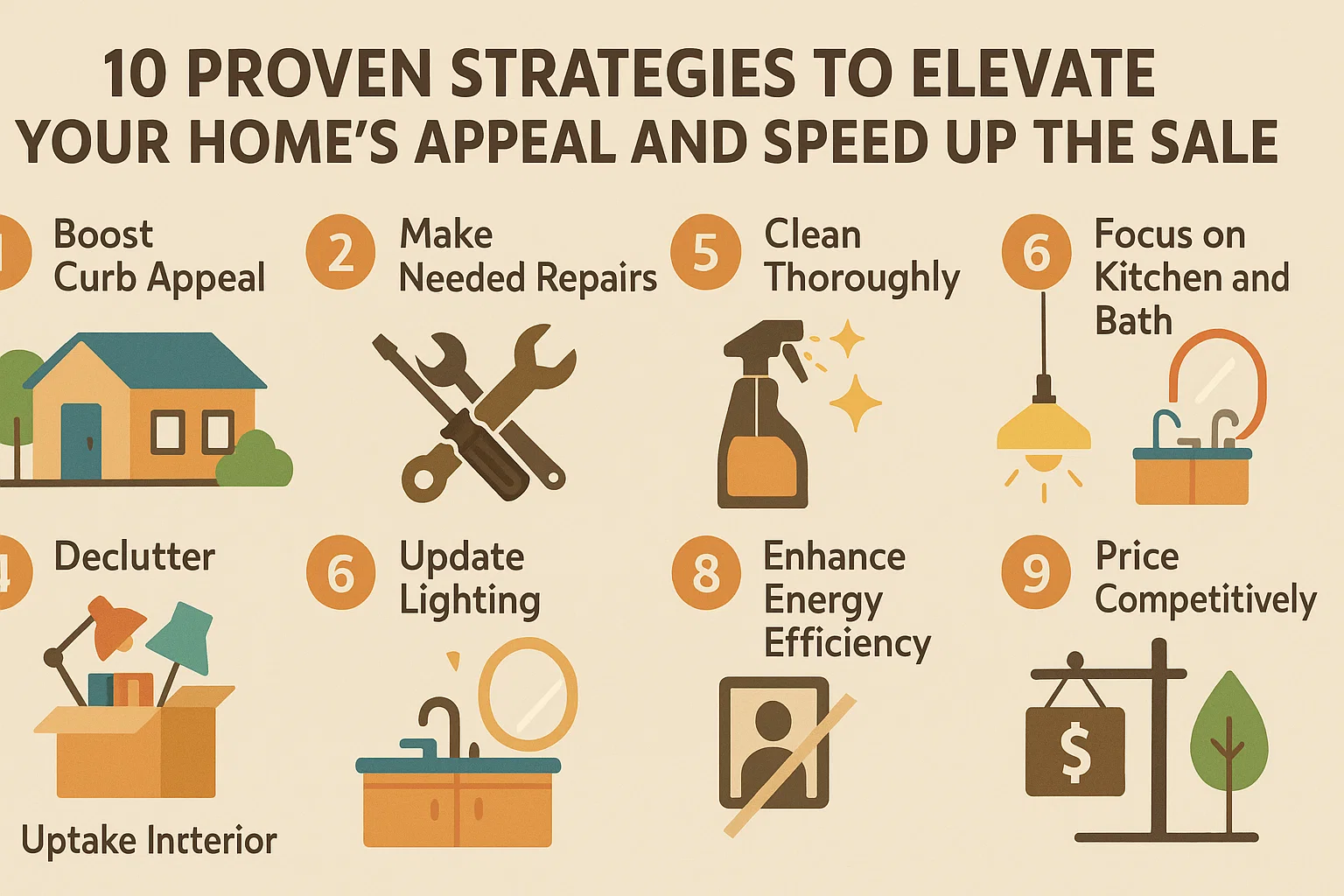 Home Sale Strategies infographic