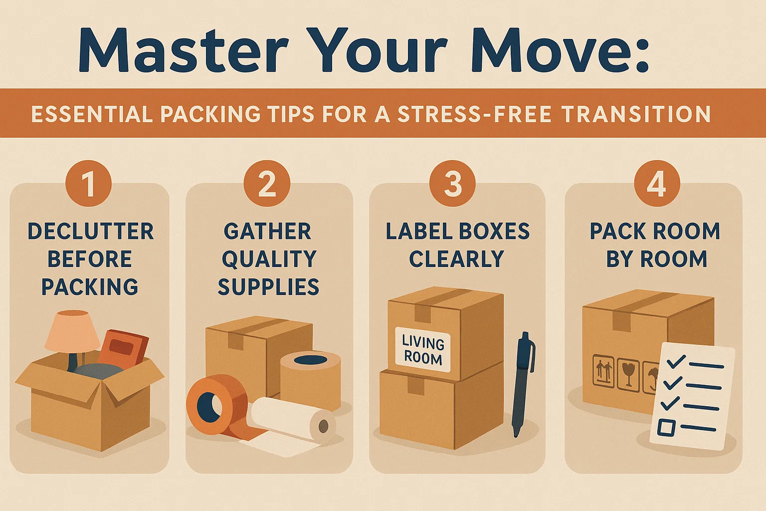 Stress-Free Packing Guide infographic