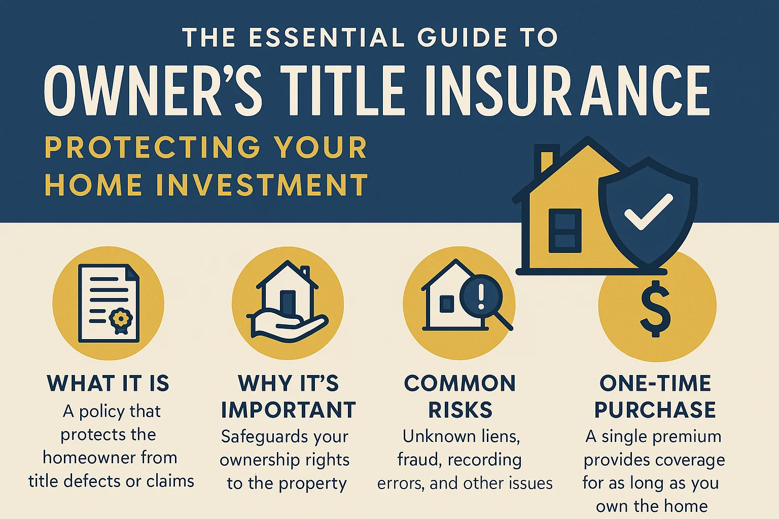 Owner’s Title Insurance infographic