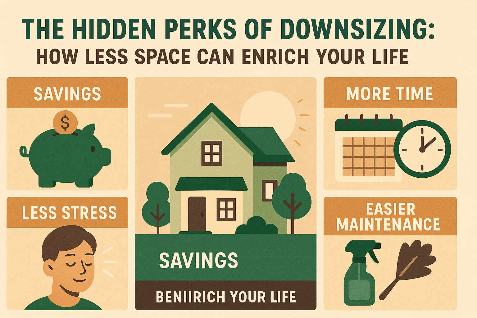 Downsizing Benefits Infographic infographic