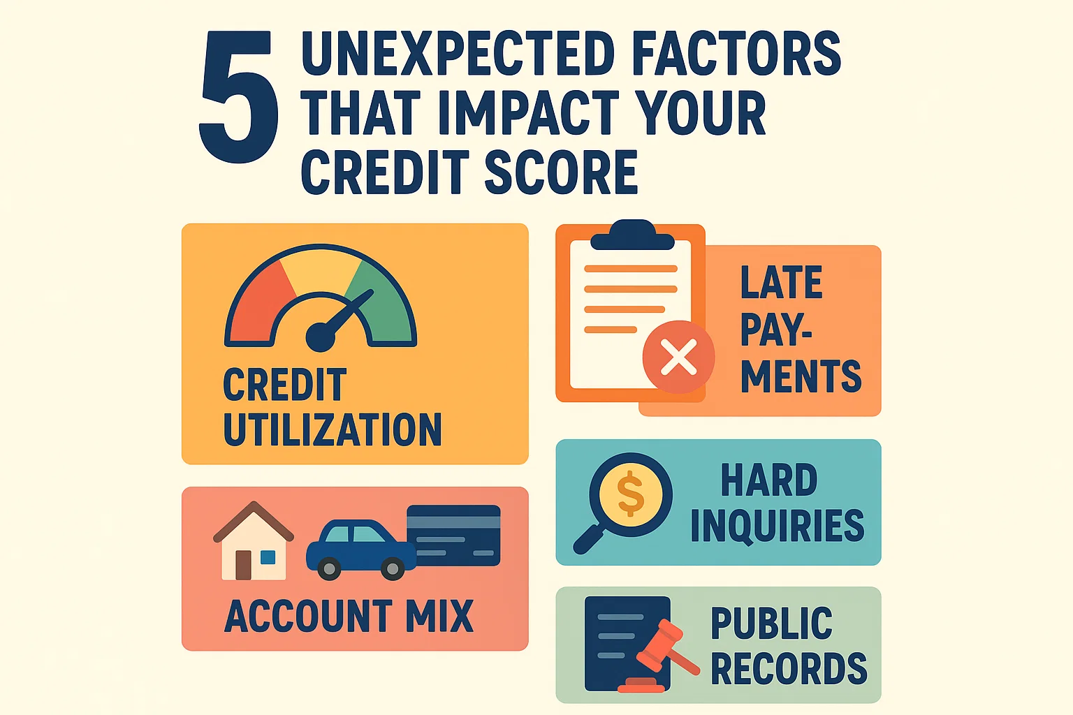 Credit Score Influencers infographic