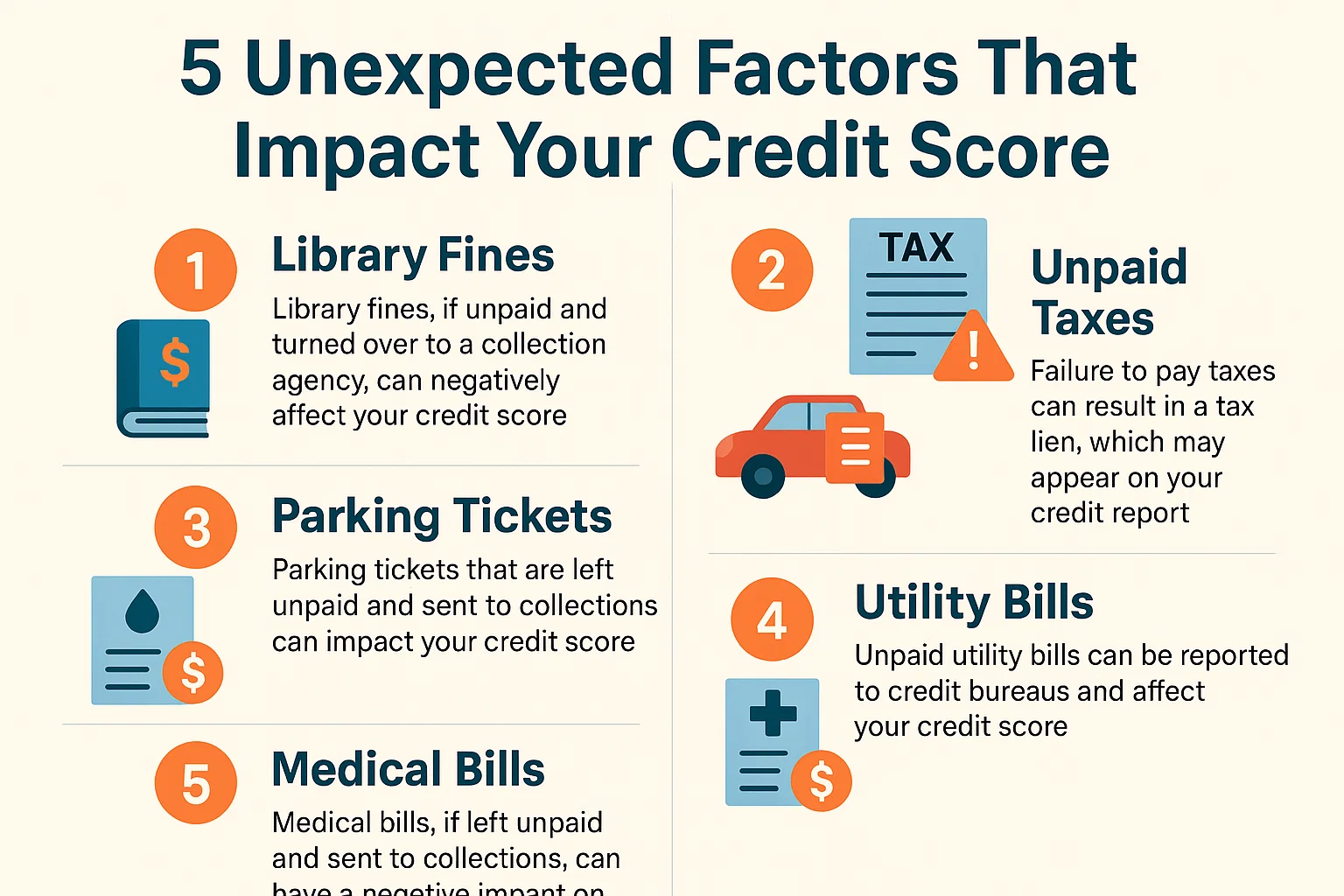 Credit Score Influencers infographic