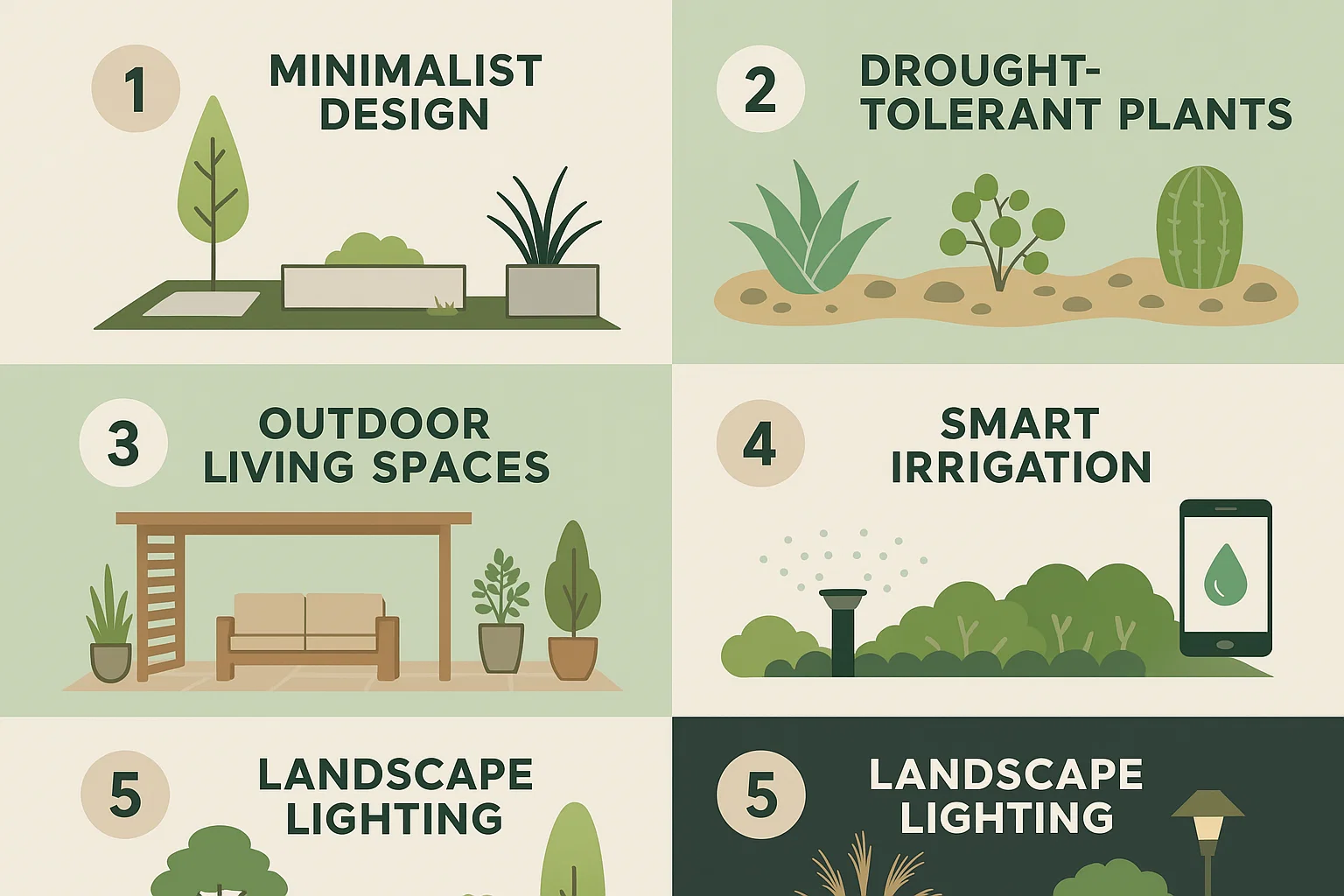 Modern Landscaping Ideas infographic