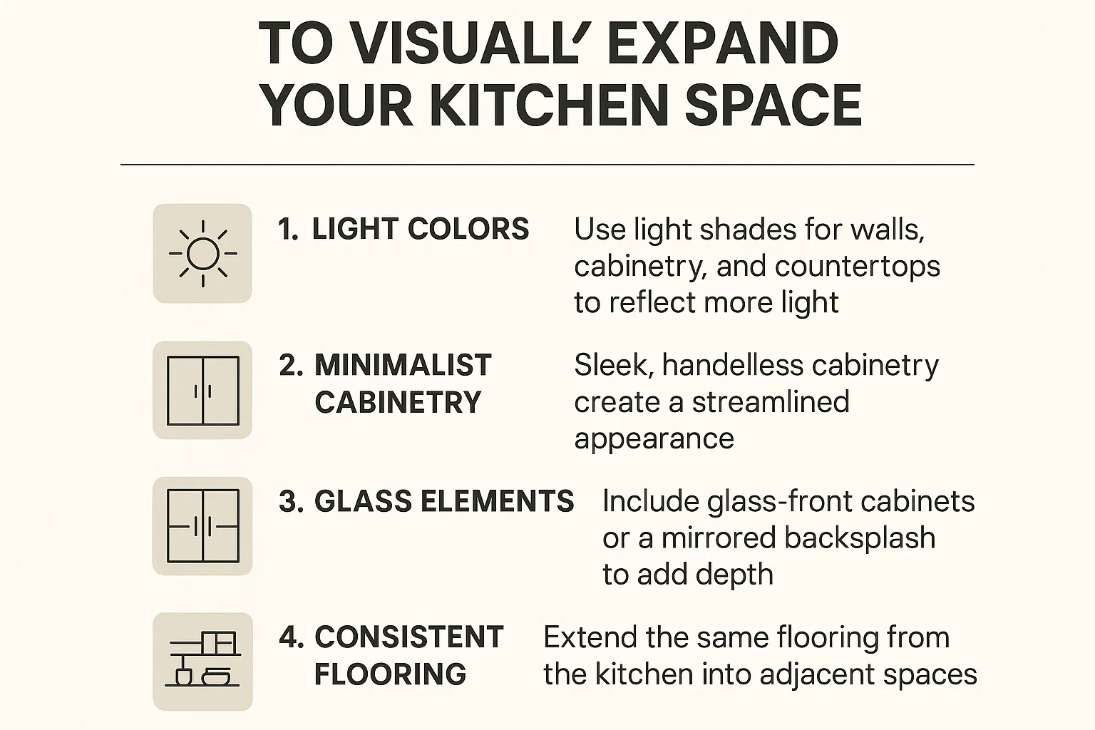 Kitchen Expansion Tips infographic