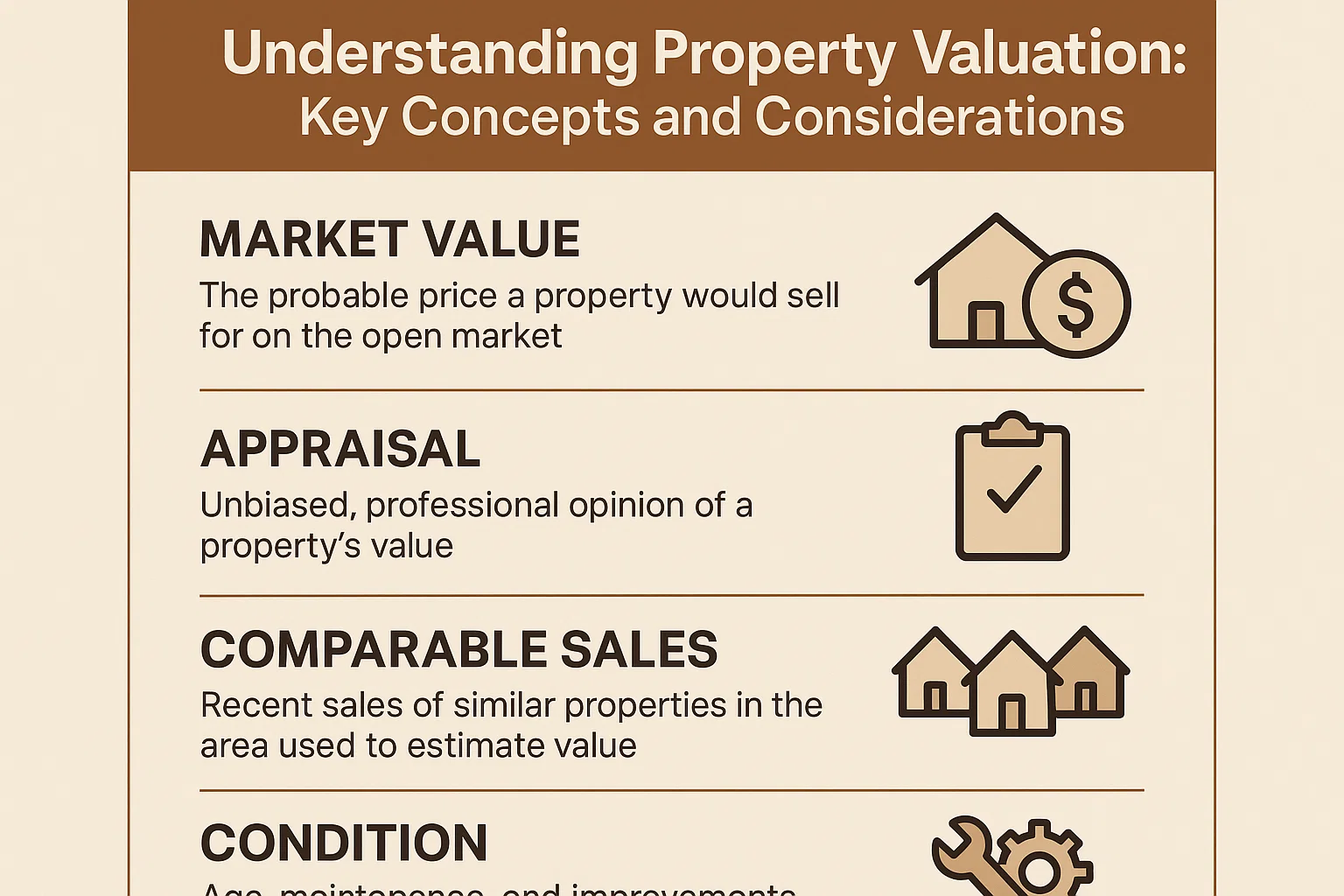 Property Valuation Essentials infographic