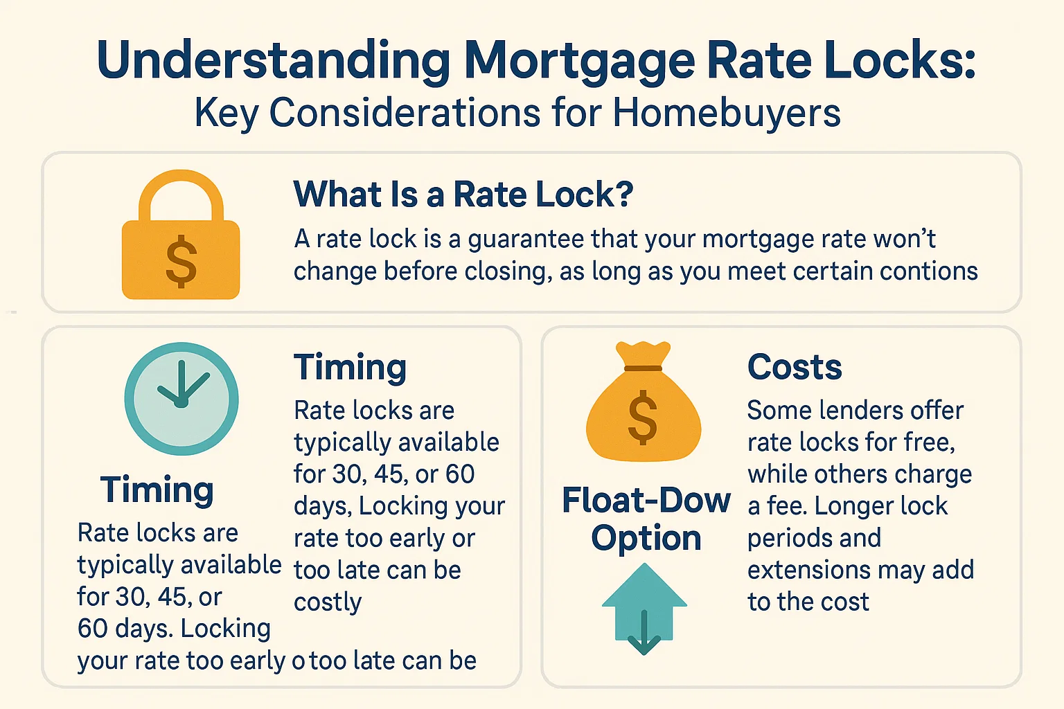 Mortgage Rate Lock Guide infographic