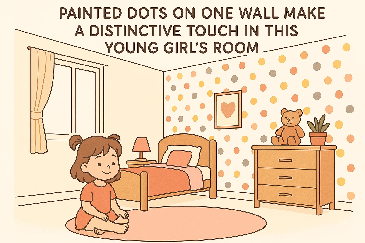 Dotty Girl's Room Decor infographic