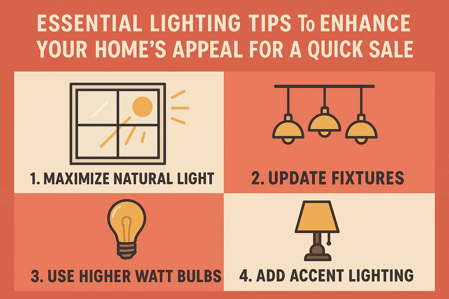 Home Lighting Tips infographic