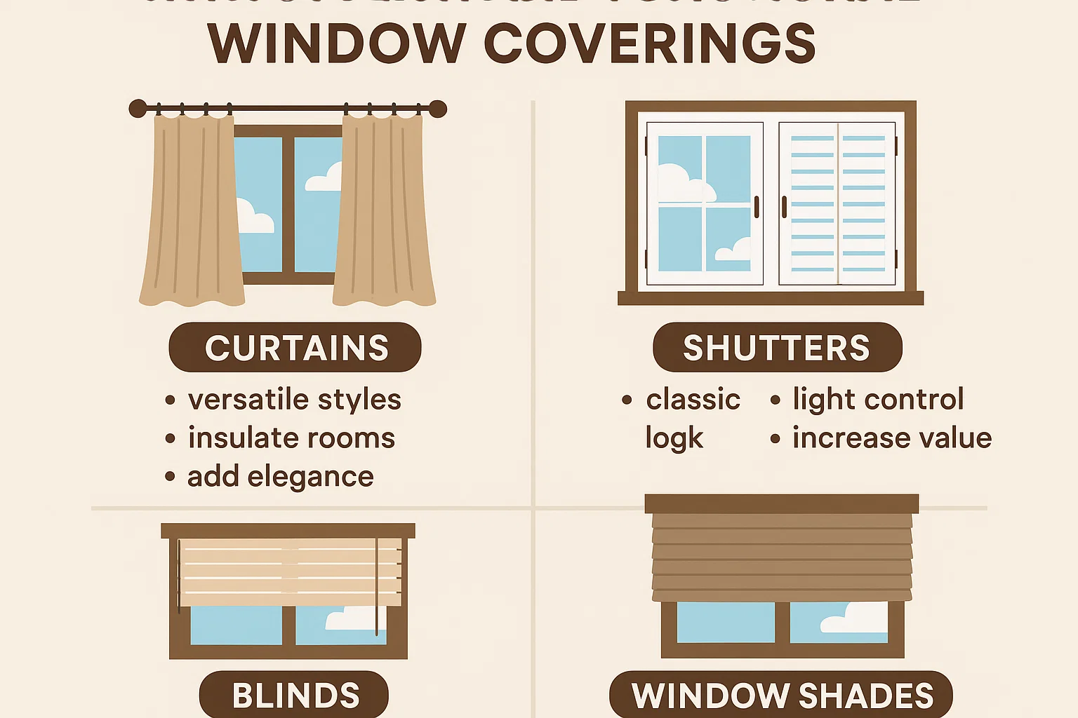 Stylish Window Coverings infographic