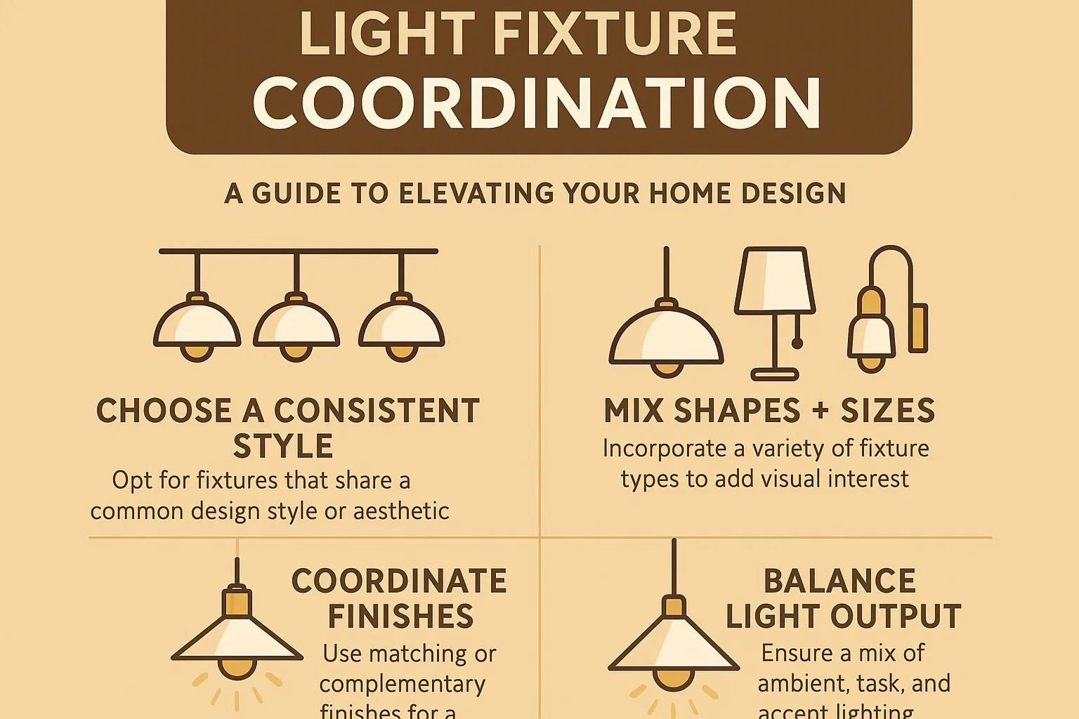 Light Fixture Guide infographic