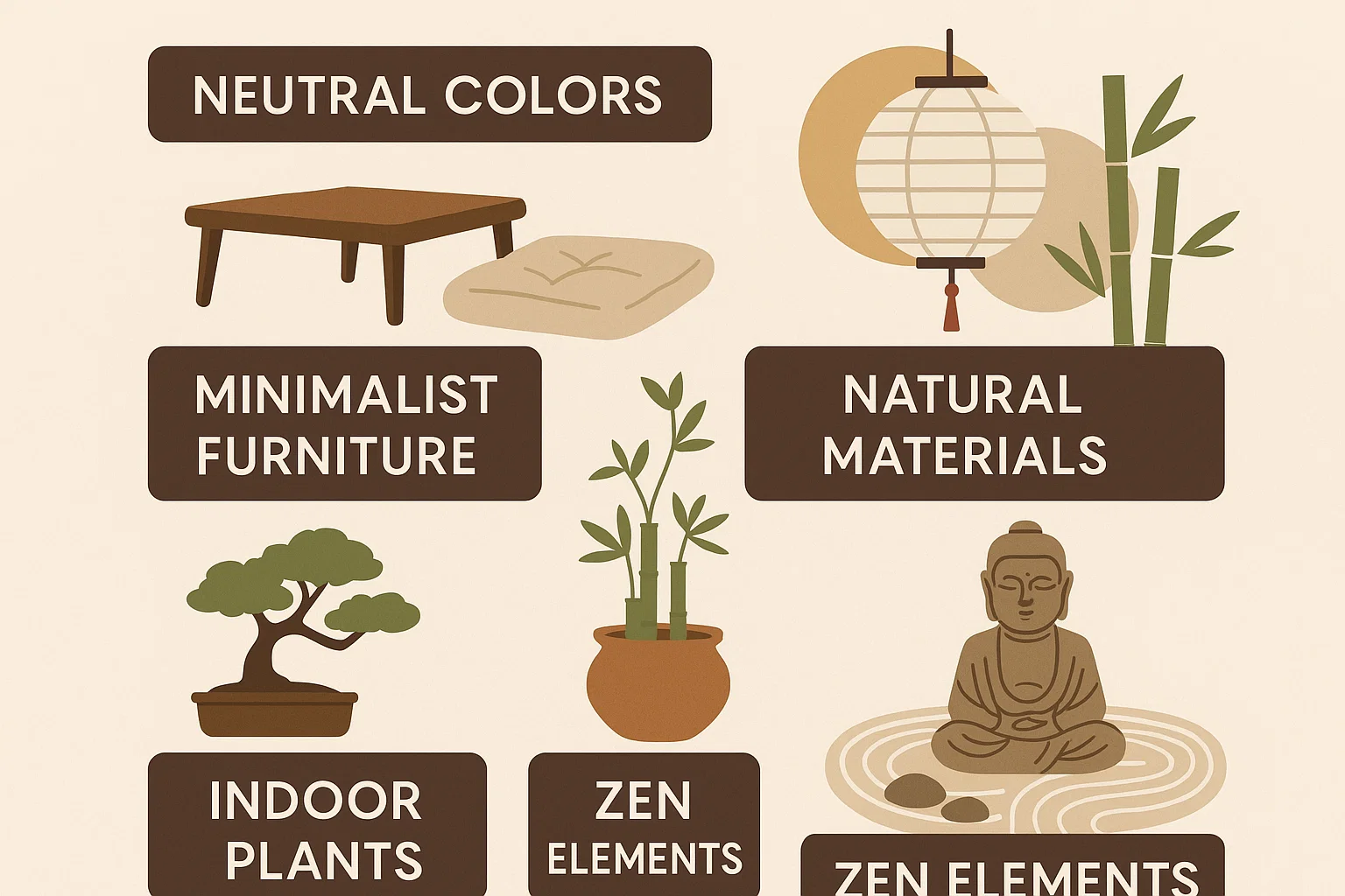 Zen Living Decor infographic