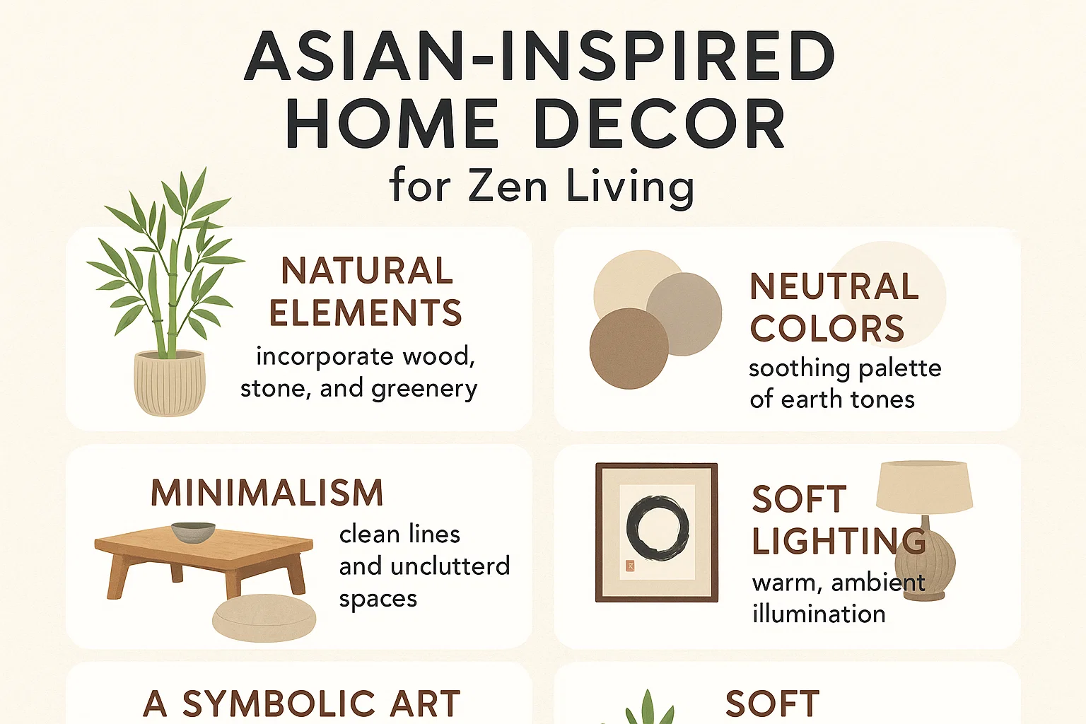 Zen Living Decor infographic